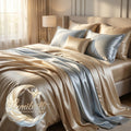 🌟 Lumibrilli™ DualTone Silk Aura Bedding Collection