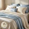 🌙 Lumibrilli™ SilkenCloud Dual-Tone Bedding Set