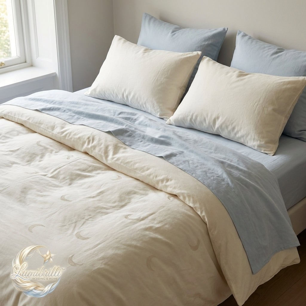 🌙 Lumibrilli™ MoonWhisper Minimal Bedding Set