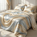 🎨 Lumibrilli™ SilkFlow Marble Luxe Bedding Set